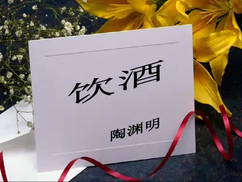 人教版语文八年级上册饮酒1-课件