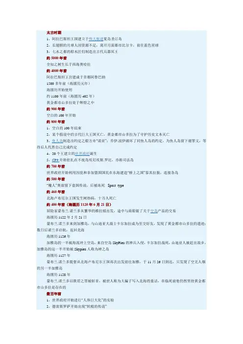 海贼王op历史年表