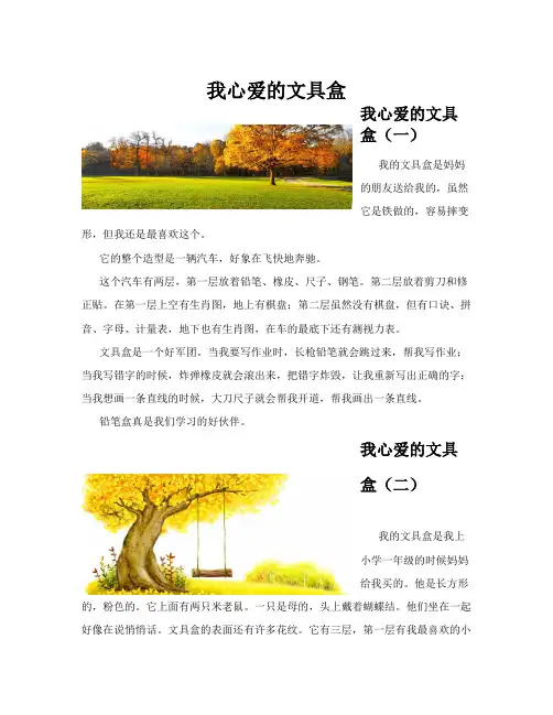 我心爱的文具盒(共10篇)