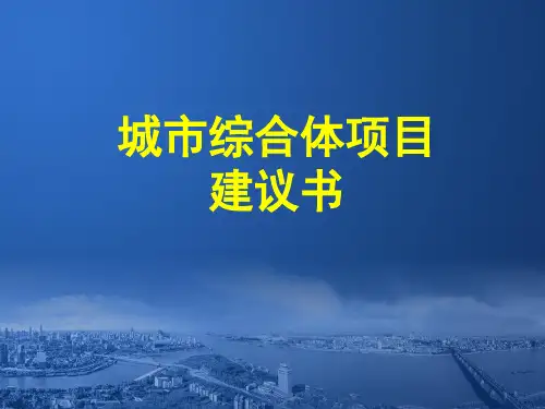 城市综合体项目建议书