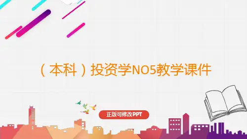 (本科)投资学NO5教学课件