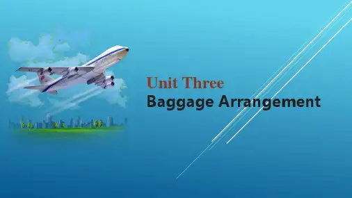 民航专业英语unit3
