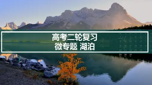 高考地理二轮复习 微专题 湖泊专题
