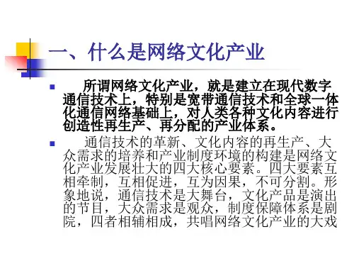 网络文化产业