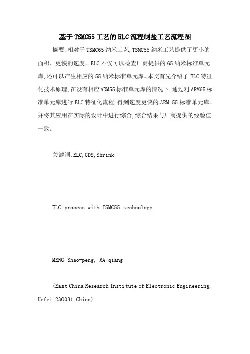 基于TSMC55工艺的ELC流程制盐工艺流程图