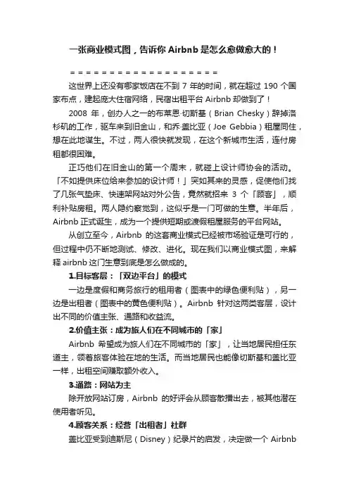 一张商业模式图，告诉你Airbnb是怎么愈做愈大的！