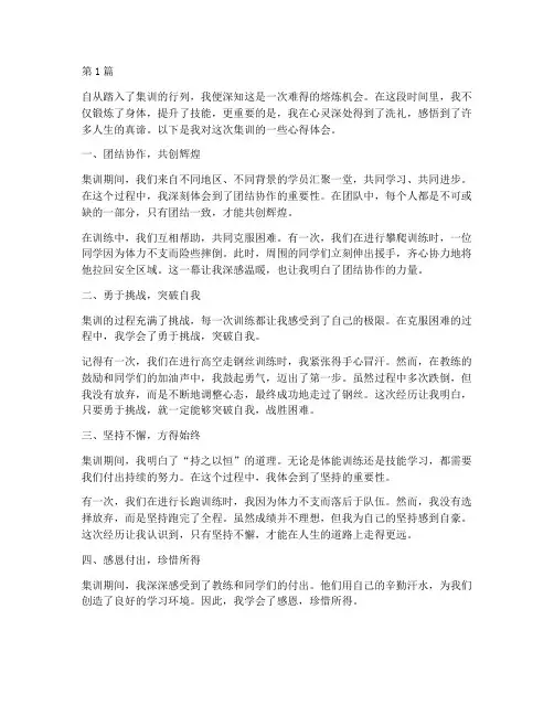 集训熔炼感悟心得体会(3篇)