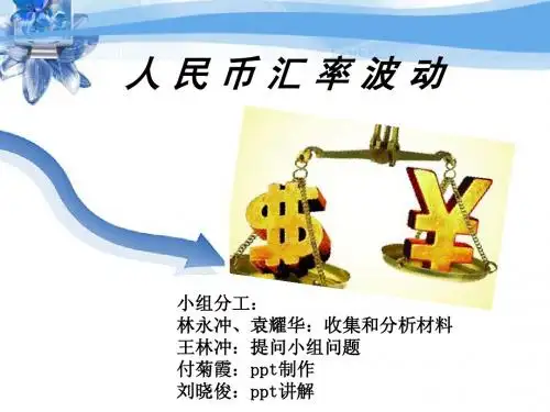 人 民 币 汇 率 波 动PPT