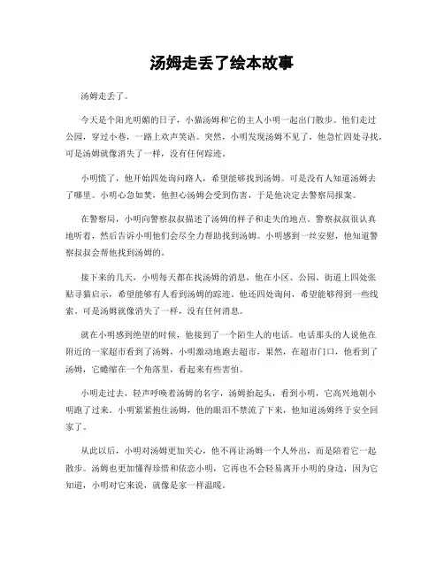 汤姆走丢了绘本故事