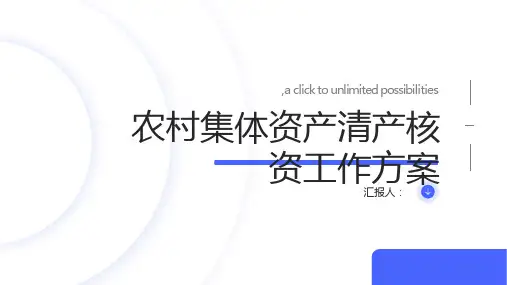农村集体资产清产核资工作方案(篇五)
