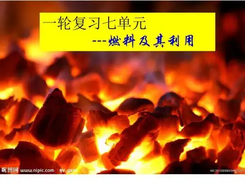 人教版九年级化学上册第七单元《燃料及其利用》单元复习课件