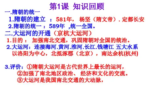 七年级下册历史复习资料ppt课件