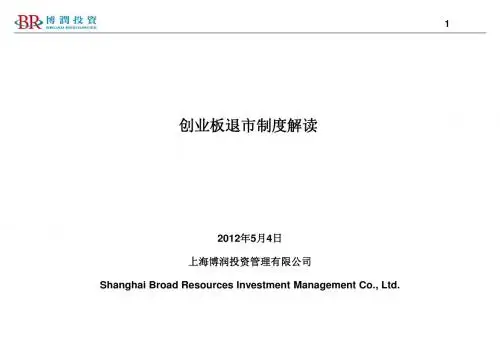 创业板退市制度