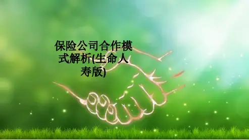 保险公司合作模式解析(生命人寿版)ppt课件