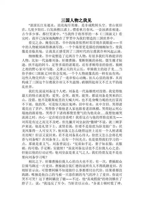 三国人物之我见(2000字).docx