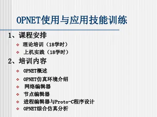 一、OPNET概述
