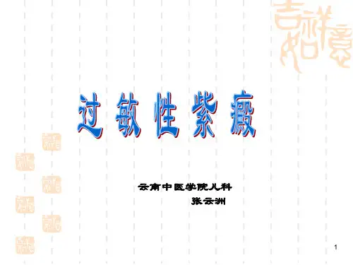 过敏性紫癜 PPT课件