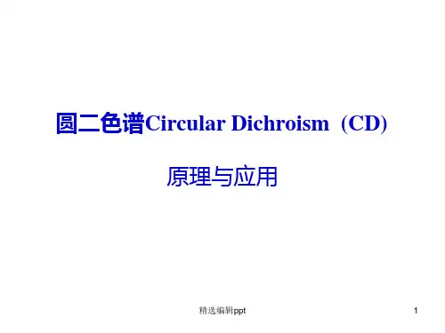 圆二色谱原理与应用ppt课件