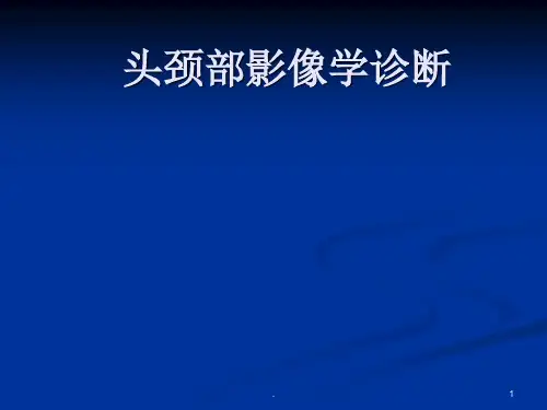 头颈部影像学诊断ppt课件