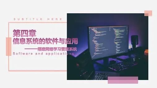 信息系统的软件及其作用 课件-粤教版(2019)高中信息技术必修2