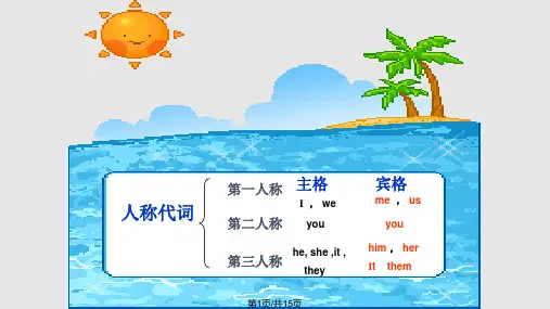小学英语形容词性物主代词PPT课件