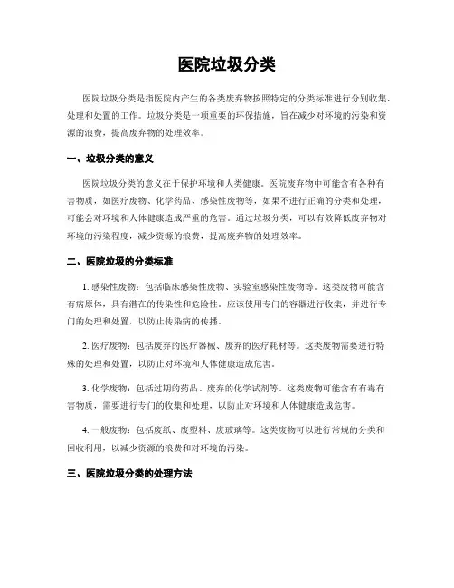 医院垃圾分类