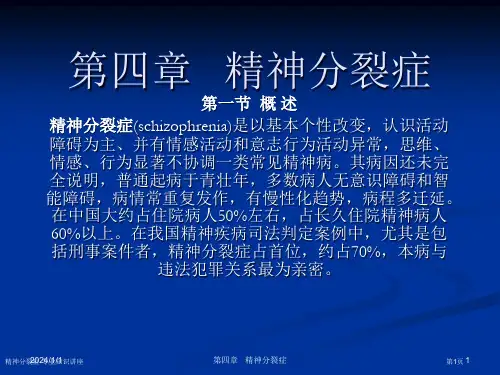 精神分裂症-专业知识讲座专家讲座