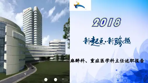 麻醉科主任述职报告 ppt课件
