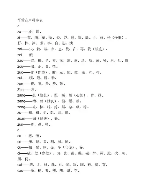 平舌字