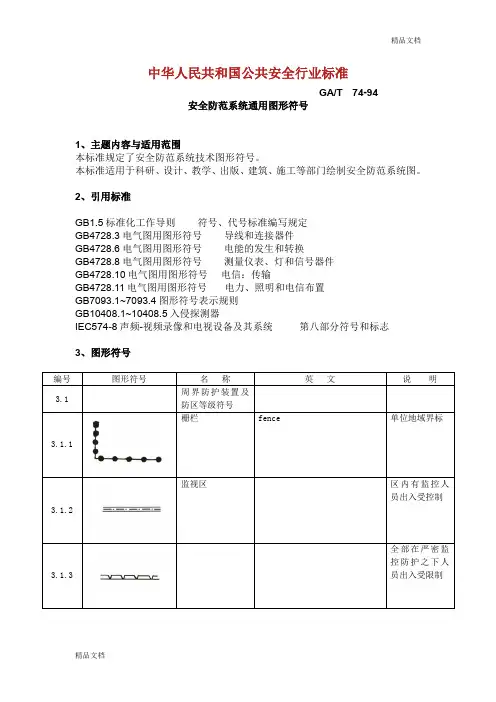 安全防范系统通用图形符号.doc