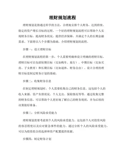 理财规划流程