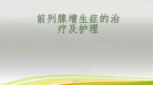 前列腺电切术的护理  ppt课件