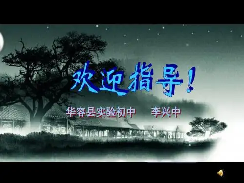 初中作文指导：细节,让人物鲜活起来 PPT课件