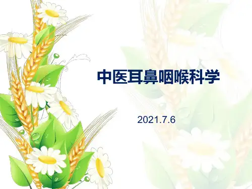 中医耳鼻咽喉科学  PPT教程 (耳聋 耳胀 耳内胀闷堵塞 耳内微痛 耳鸣 听力下降)