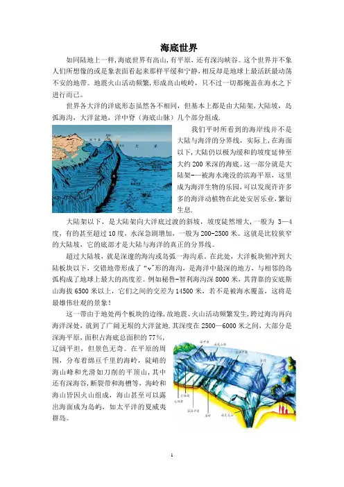 海底世界资料