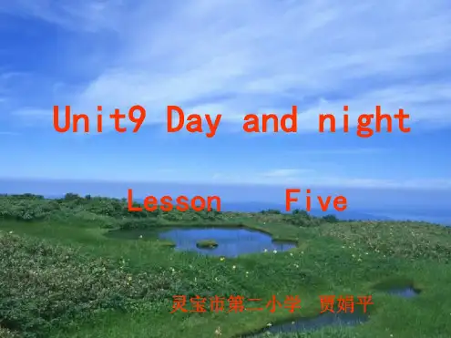 五年级英语下册第9单元第五课时