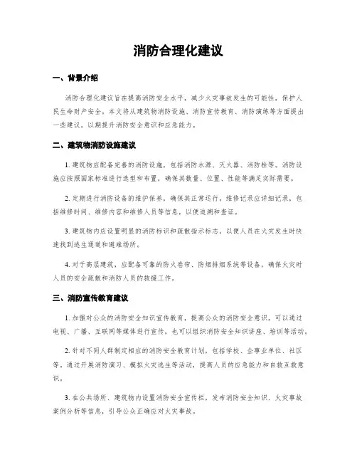 消防合理化建议