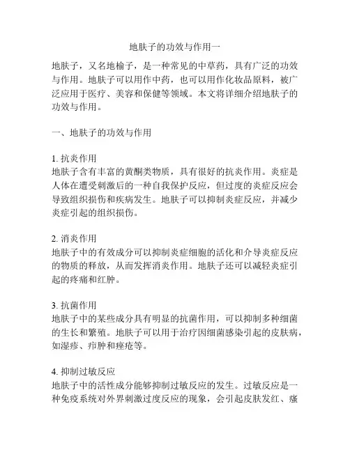 地肤子的功效与作用一