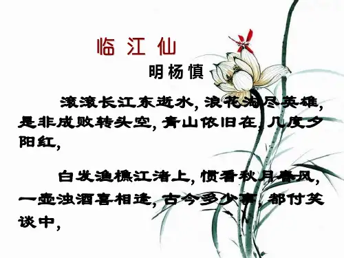 《念奴娇赤壁怀古》ppt课件