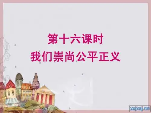 九年级思品第一轮复习第十六课时