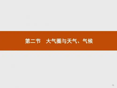 鲁教版必修一 2.2第二节 大气圈与天气、气候第一课时课件(共28张PPT)