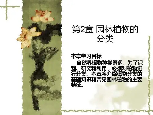 2-1园林植物的分类-PPT