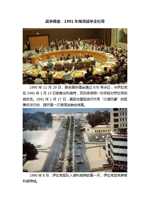 战争喋血：1991年海湾战争全纪录