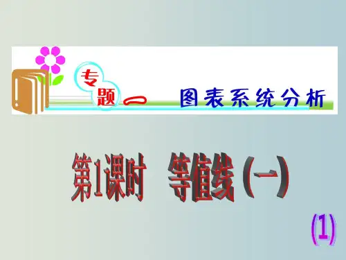 高三地理 二轮复习课件：第1课时 等值线(一)
