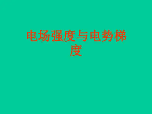 高二物理竞赛课件：电场强度与电势梯度
