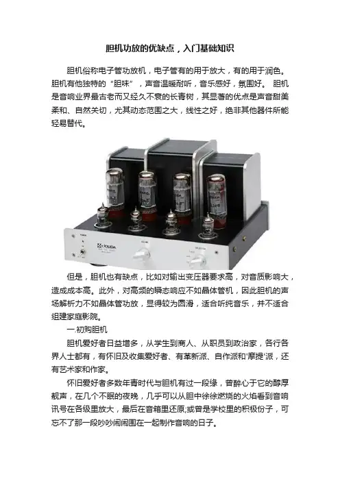 胆机功放的优缺点，入门基础知识