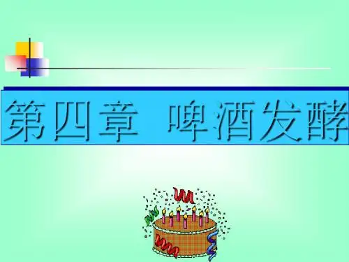 啤酒发酵技术讲义(ppt 77页)