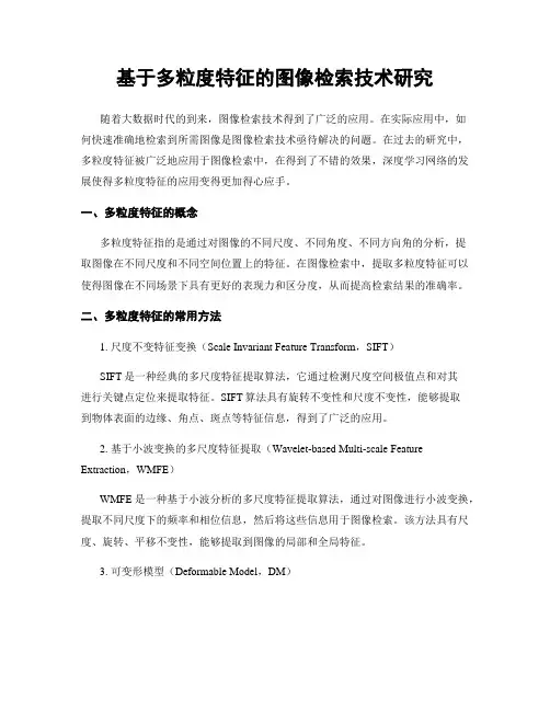 基于多粒度特征的图像检索技术研究