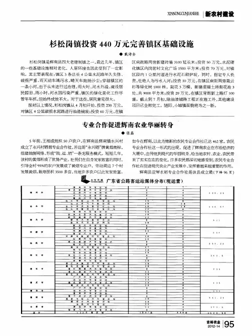 专业合作促进辉南农业华丽转身