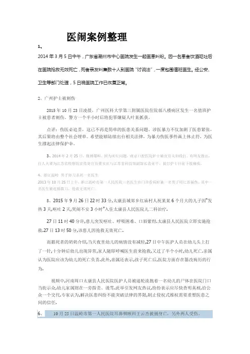 医闹案例